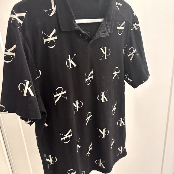 CALVIN KLEIN Logo Monogram Polo size medium - Picture 3 of 6
